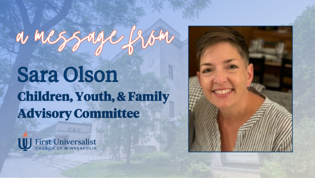 A Message from Sara Olson, Children, Youth & Families Advisory Committee